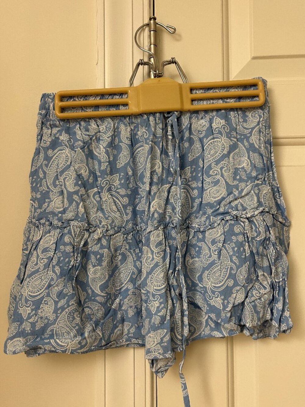 Blue Paisley Mini Skort